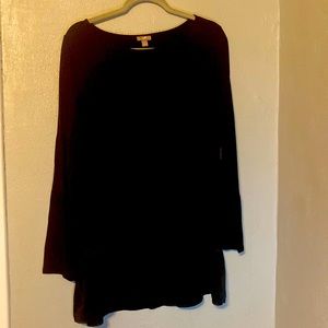 J Jill super soft long black sleeve shirt